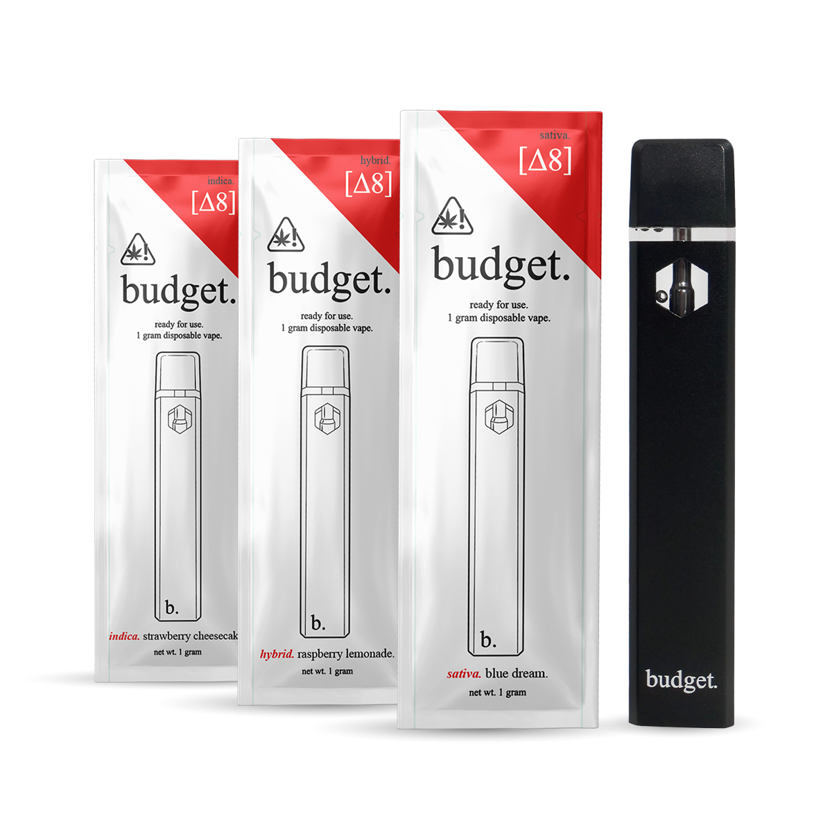 3pc Flavor Pack of 1 Gram Delta-8 THC Vape Pen