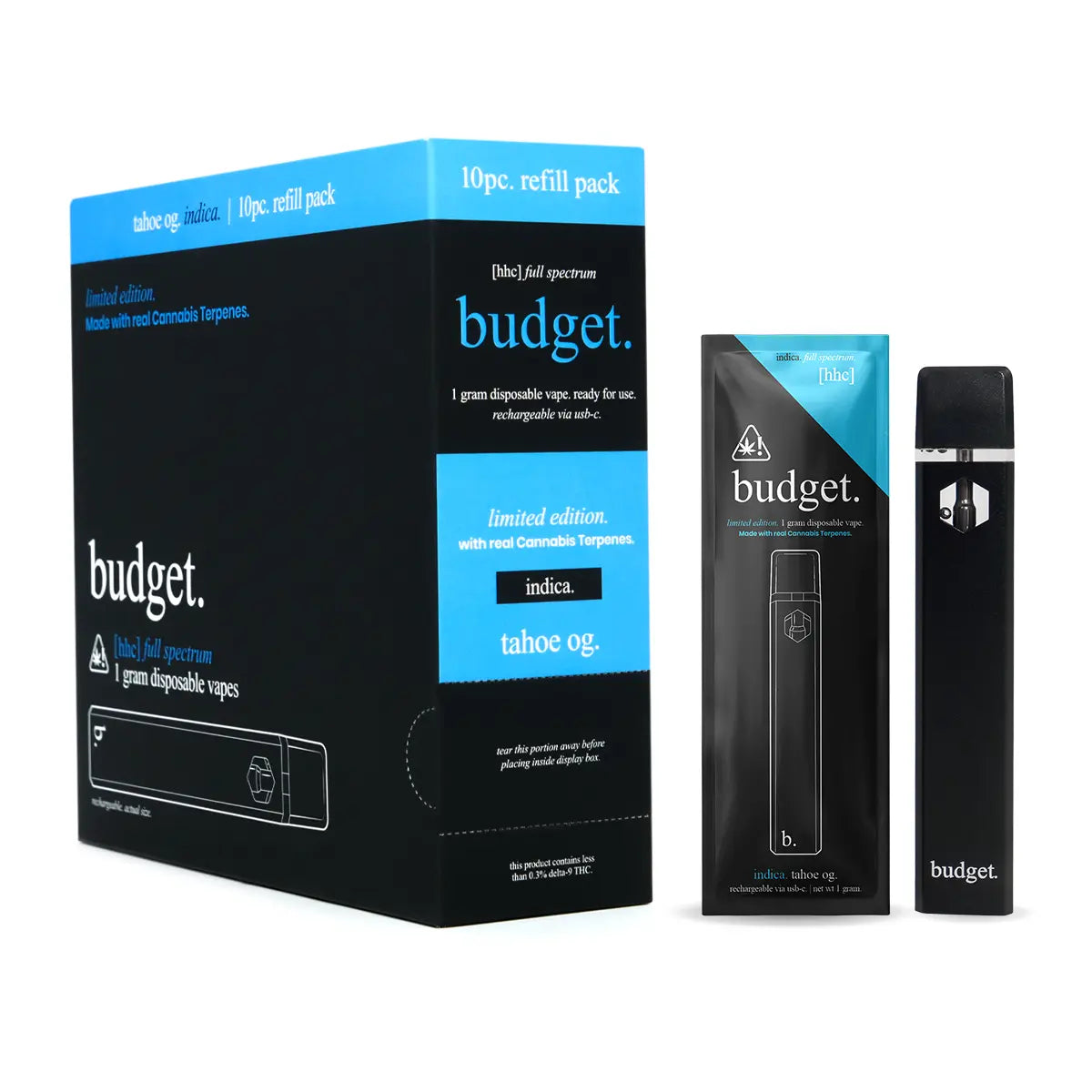 HHC Full Spec Vape Pens - Tahoe OG - Best Indica HHC Vape Pens