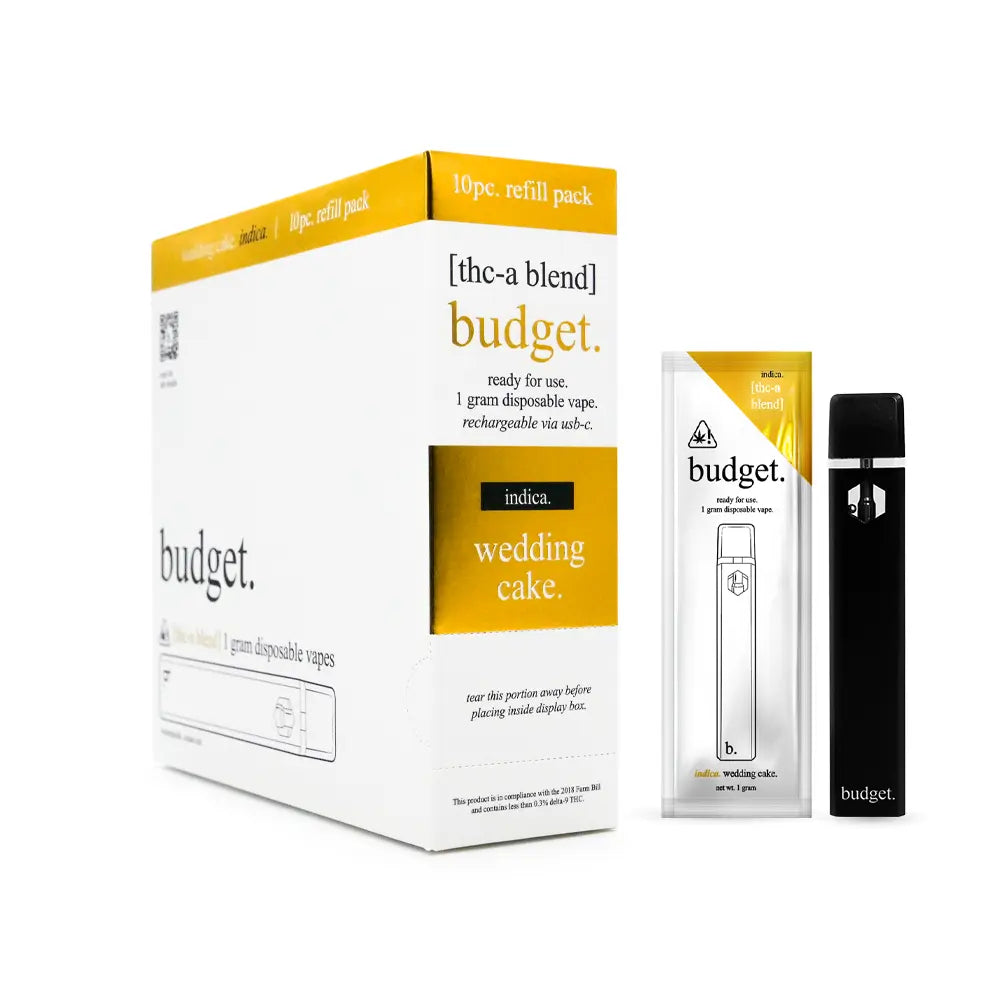 THC-A Blend Disposable Vape Pens - Wedding Cake - Best Indica Vape Pens