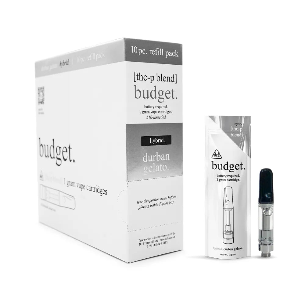 Durban Gelato THC-P vape carts - Budget Brand THC Cartridges 10 Pack