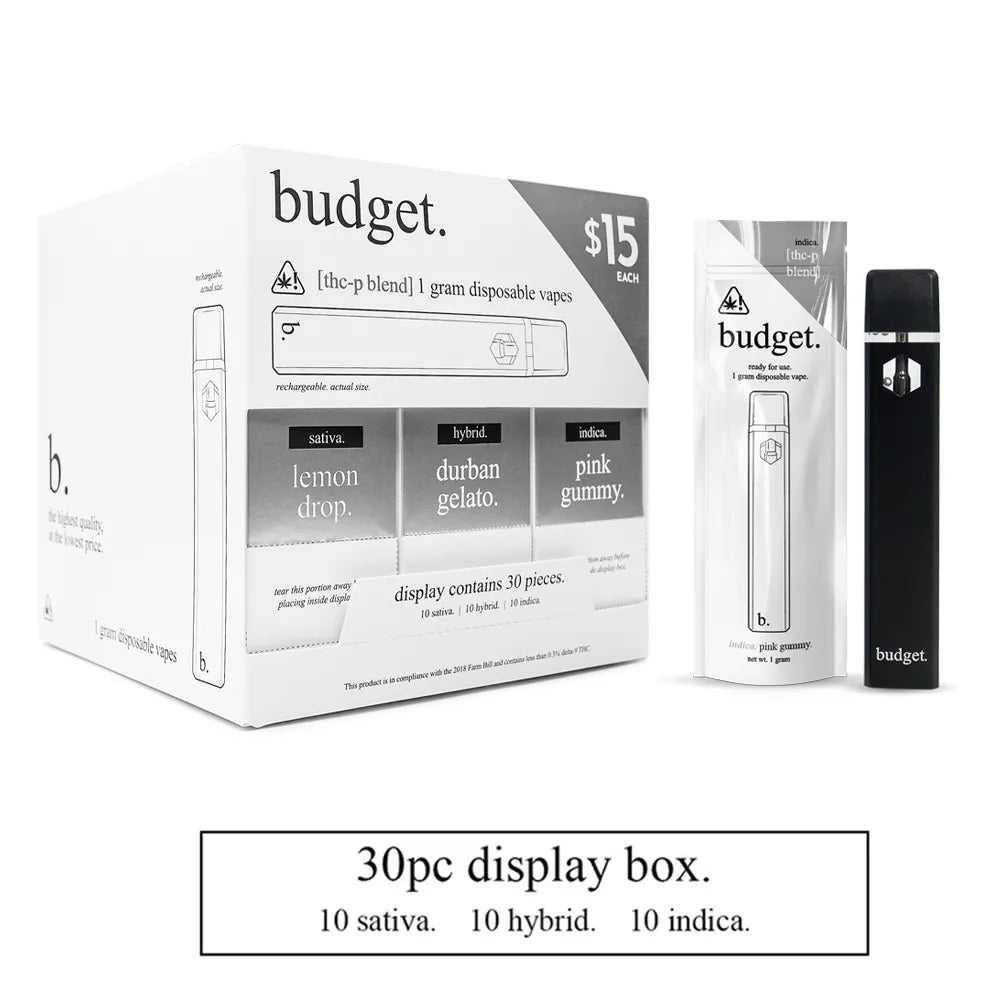 THCP Vape Pen Variety Pack - Budget Weed Pens - Disposable thc vape pens. Durban Gelato Lemon Drop and Pink Gummy Vapes