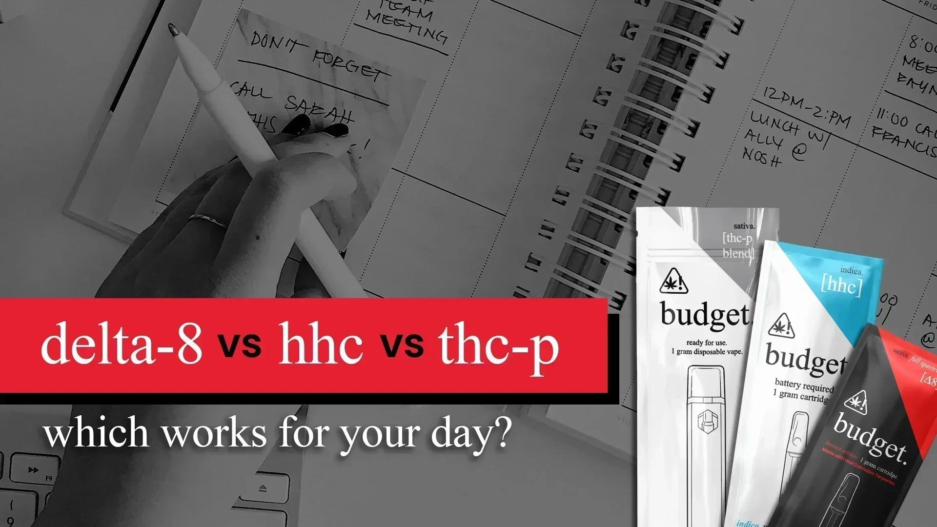 Delta-8 vs HHC vs THCp: Which One Works for Your Day?