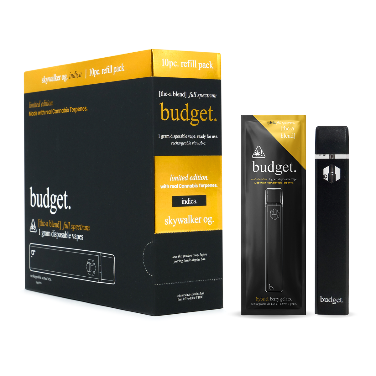 THC-A Disposable Vape Pen | Skywalker OG (Indica) | 1g Weed Vape THC-A Disposable Vape Pen | Skywalker OG (Indica) | 1g Weed Vape