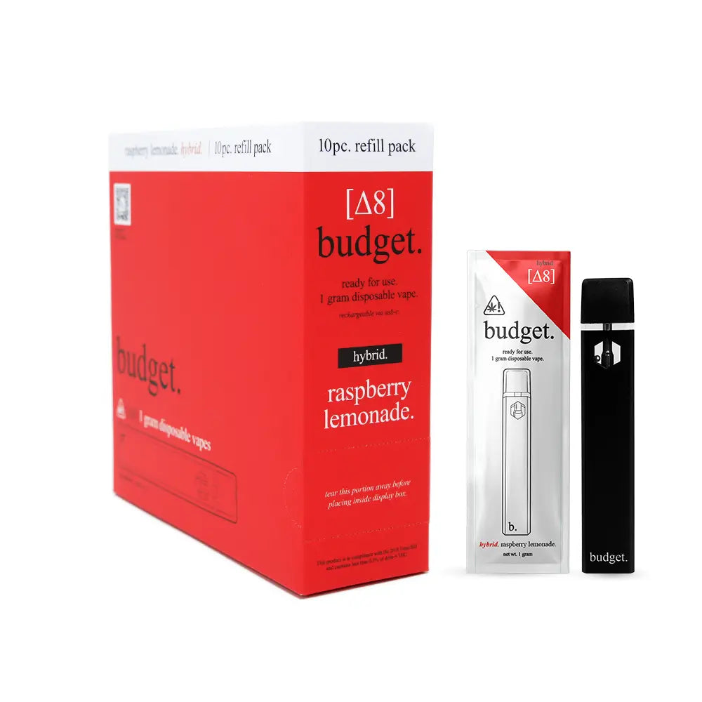 Delta-8 THC Vape Pens - Raspberry Lemonade - Hybrid - Best Delta-8 Vape Pens