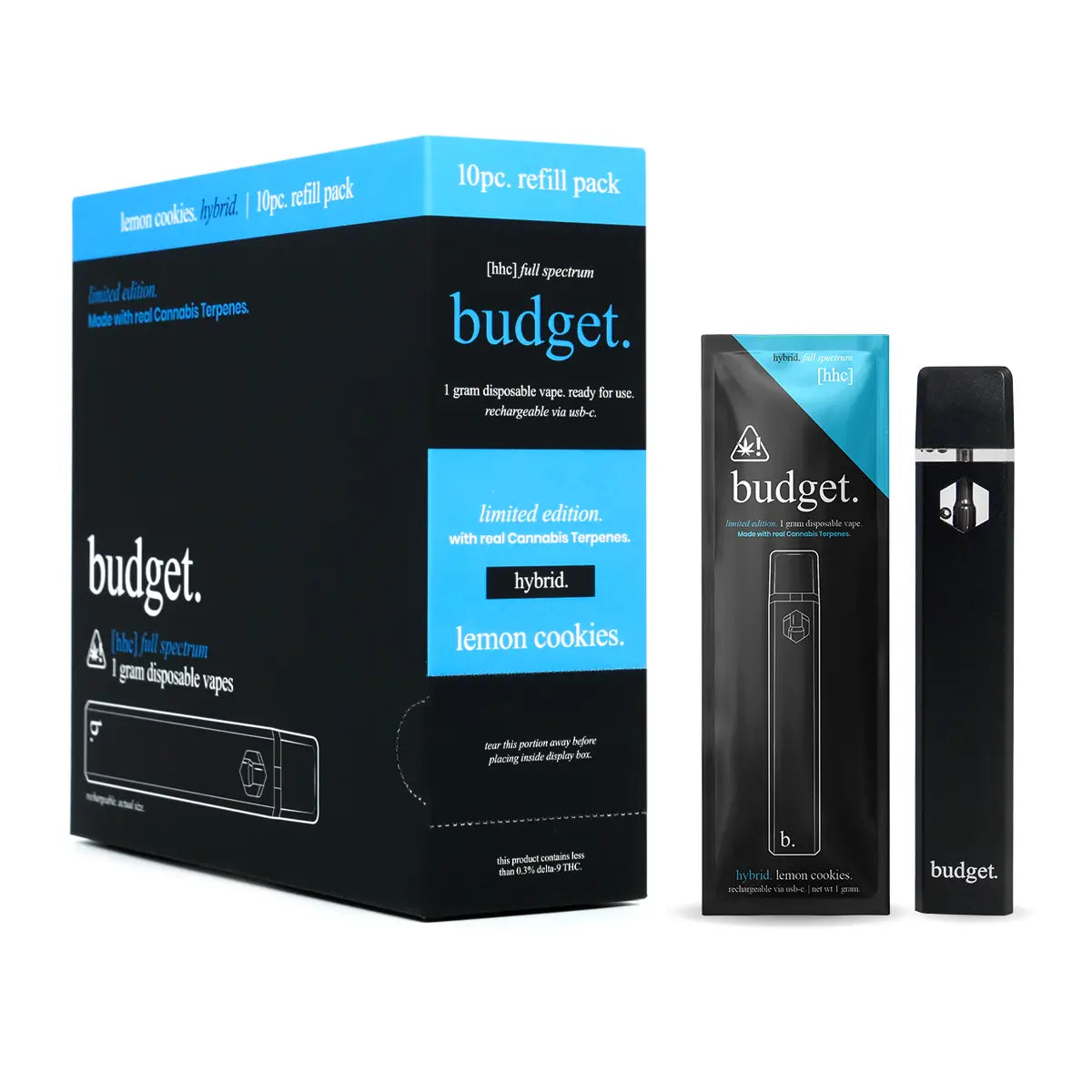 HHC Full Spec Vape Pens - Lemon Cookies - Best Hybrid HHC Vape Pens