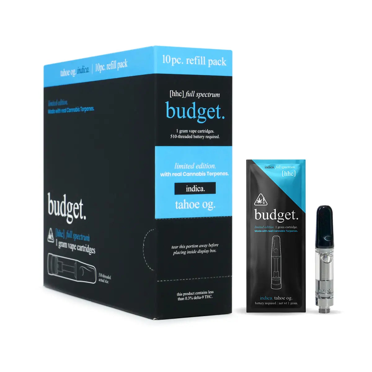 HHC Full Spec Vape Carts - Tahoe OG - Best Indica HHC Vape Carts