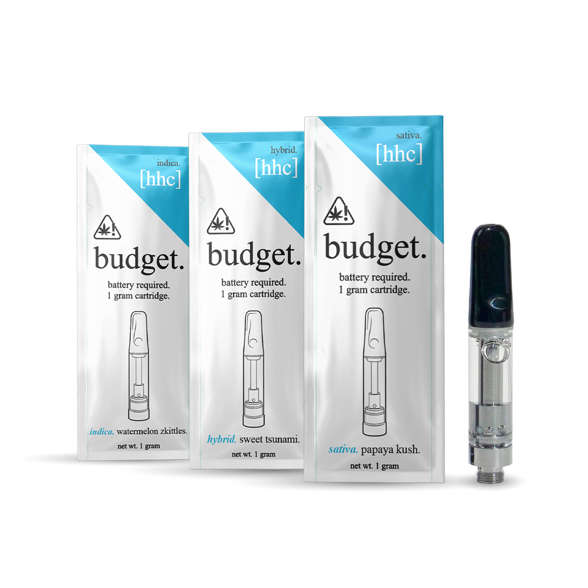 3pc Flavor Pack of 1 Gram HHC Vape Cartridge