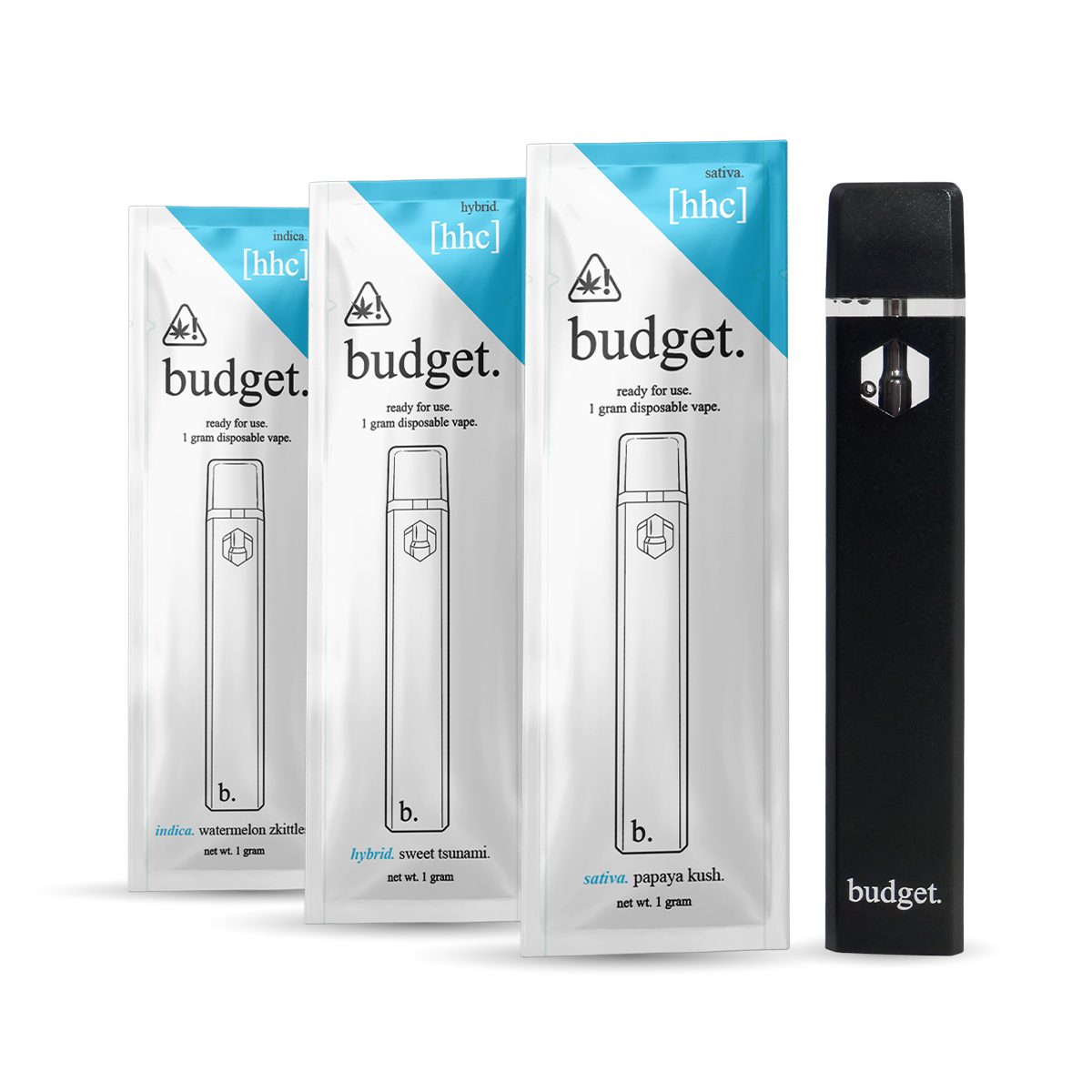 3pc Flavor Pack of 1 Gram HHC Vape Pen