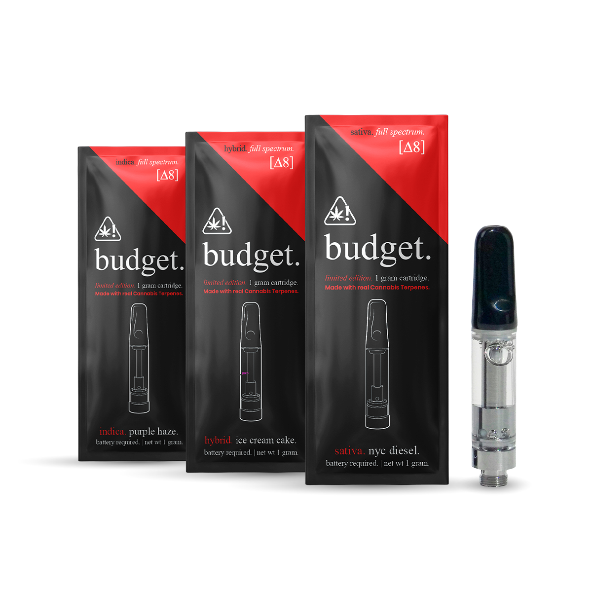 Delta 8 Carts THC Vapes Variety Flavor Pack - Budget Brand
