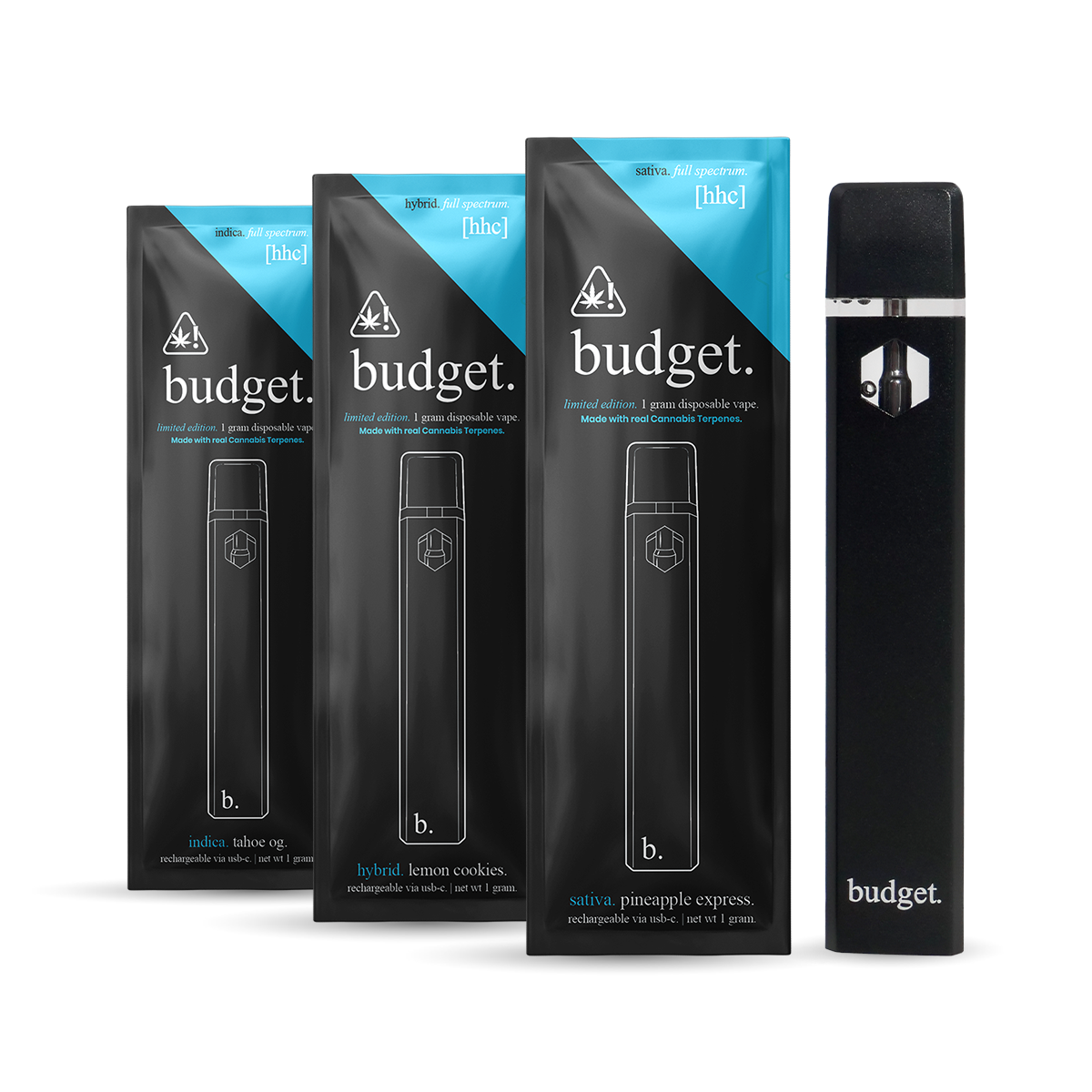 3pc Flavor Pack of 1 Gram HHC Full Spectrum Vape Pen