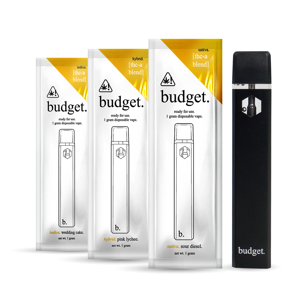 3pc Flavor Pack of 1 Gram THC-A Blend Vape Pen