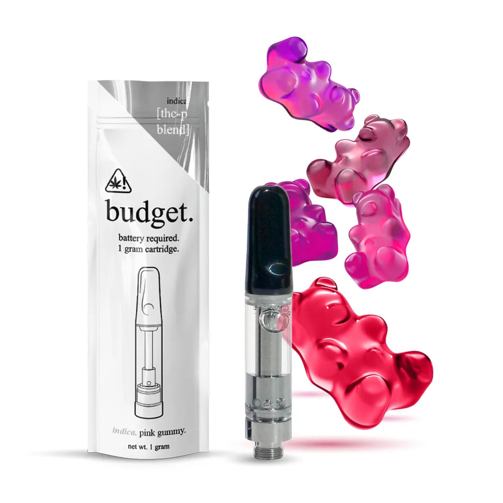 Pink Gummy THC-P vape carts - Budget Brand THC Cartridges