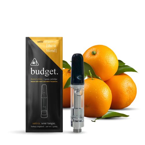 budget-thca-blend-cannabis-terpenes-vape-cartridge-sour-tangie-sativa_97c05df6-8dc0-4904-bb4f-d8ba4dddb3ba 1 Gram THC-A Full Spectrum Vape Cartridge | Sour Tangie - Sativa